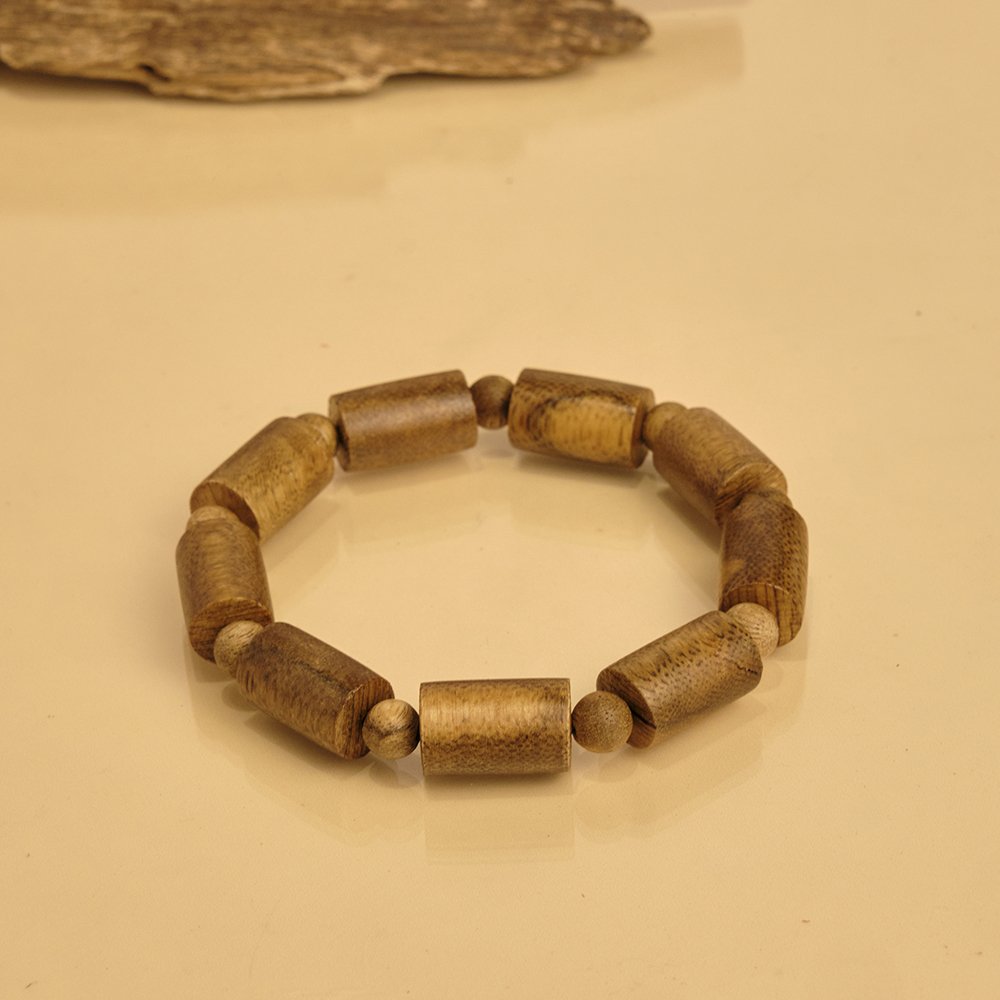 Vòng tay trầm hương -Trầm tốc vườn đốt trúc 10li - Trúc Hưng Vượng Phát