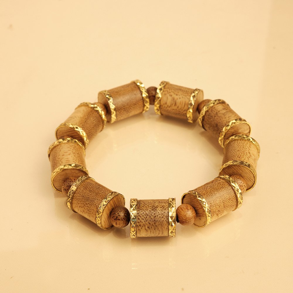 Vòng tay DANA Trầm Hương - trầm tốc vườn, khúc 12li Hồi Văn Trường Cát