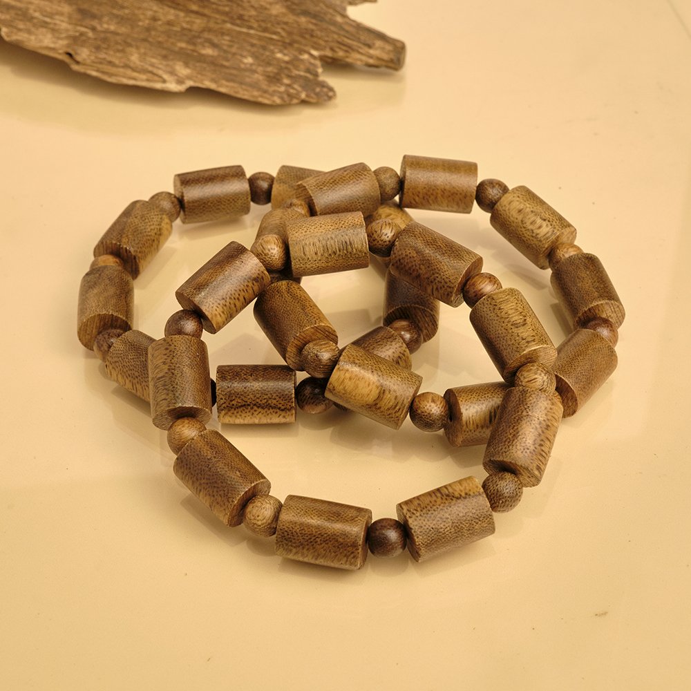 Vòng tay trầm hương -Trầm tốc vườn đốt trúc 12li - Trúc Hưng Vượng Phát