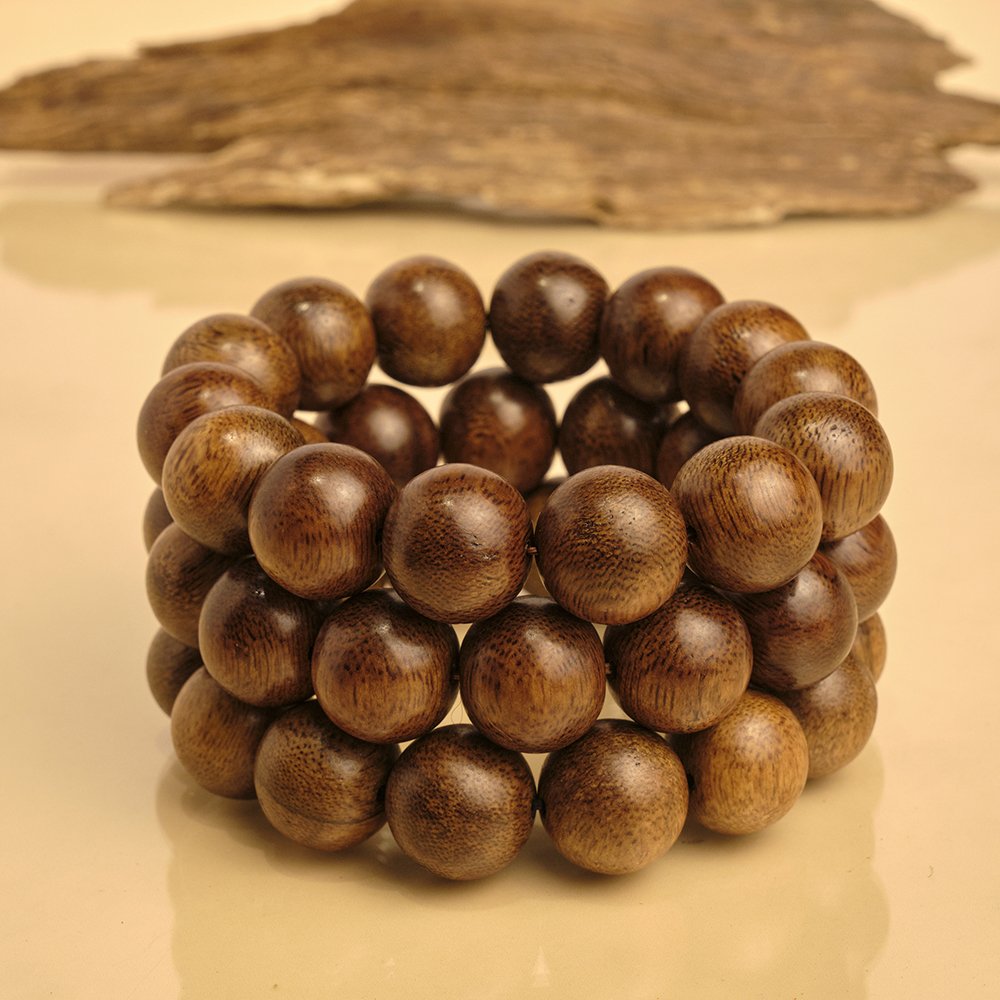 Vòng tay trầm hương -Trầm tốc vườn 16li - Hưng Phúc An