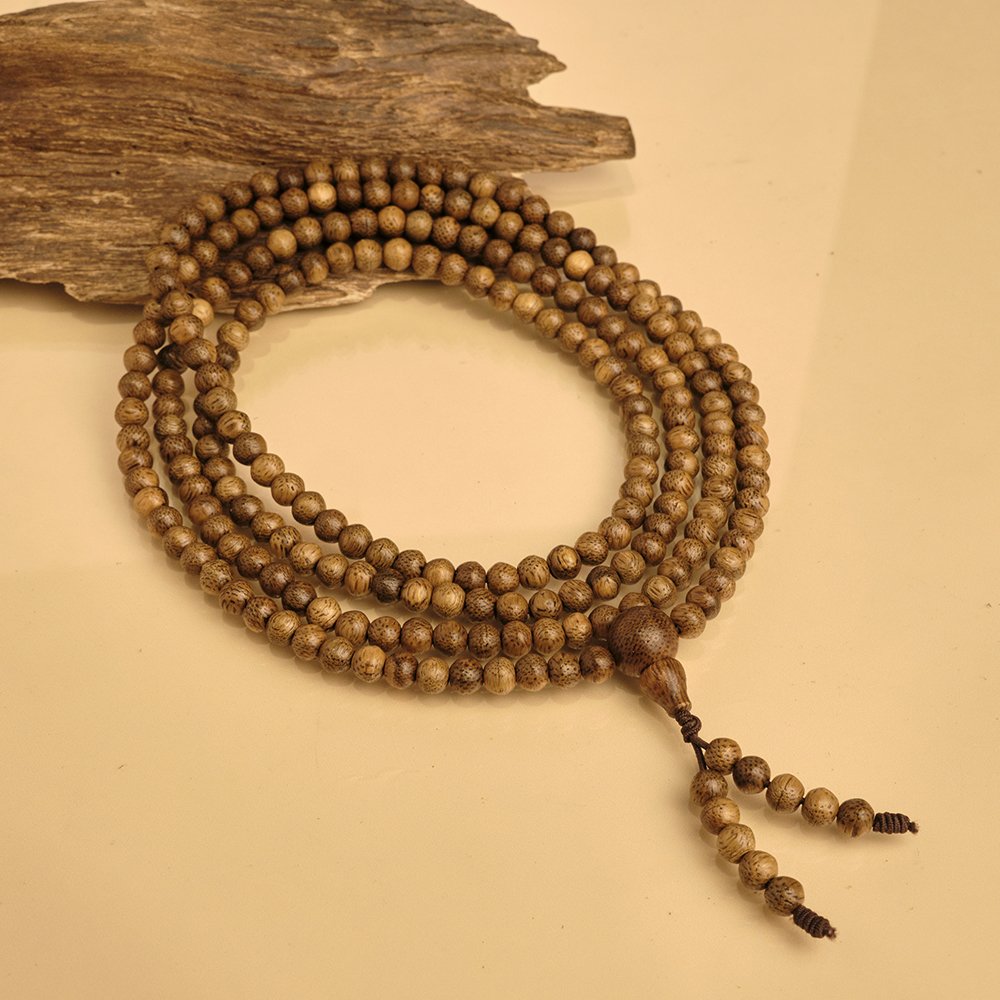 Vòng tay trầm hương - 4li tốc vườn 216 hạt - Hưng Phúc An