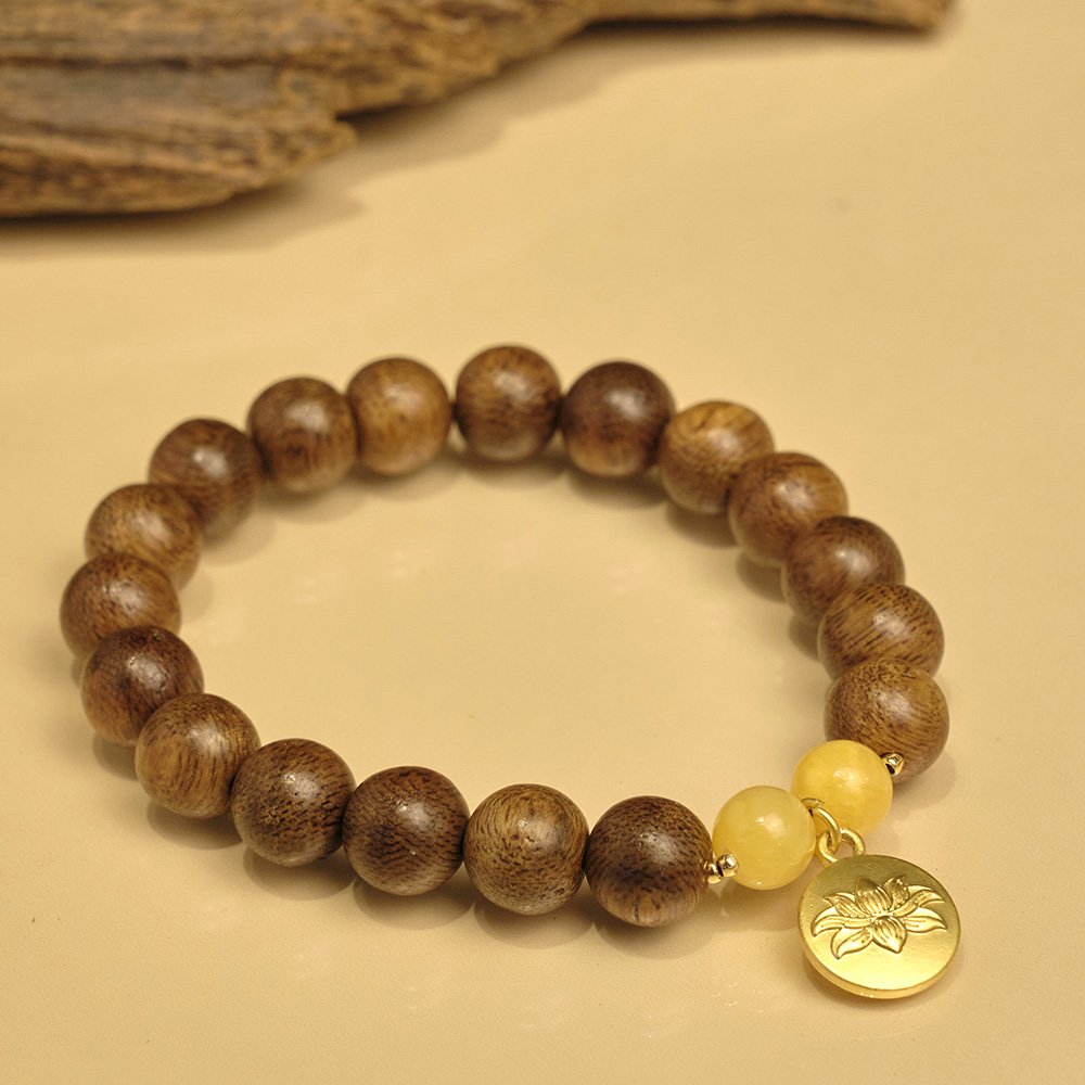 Trầm tốc vườn  tròn đơn đan dây mix charm trẻ trung năng động 10li