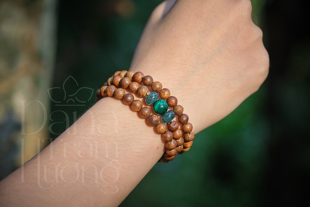 Vòng tay trầm hương 6li tốc vườn - An Ngọc Hương 