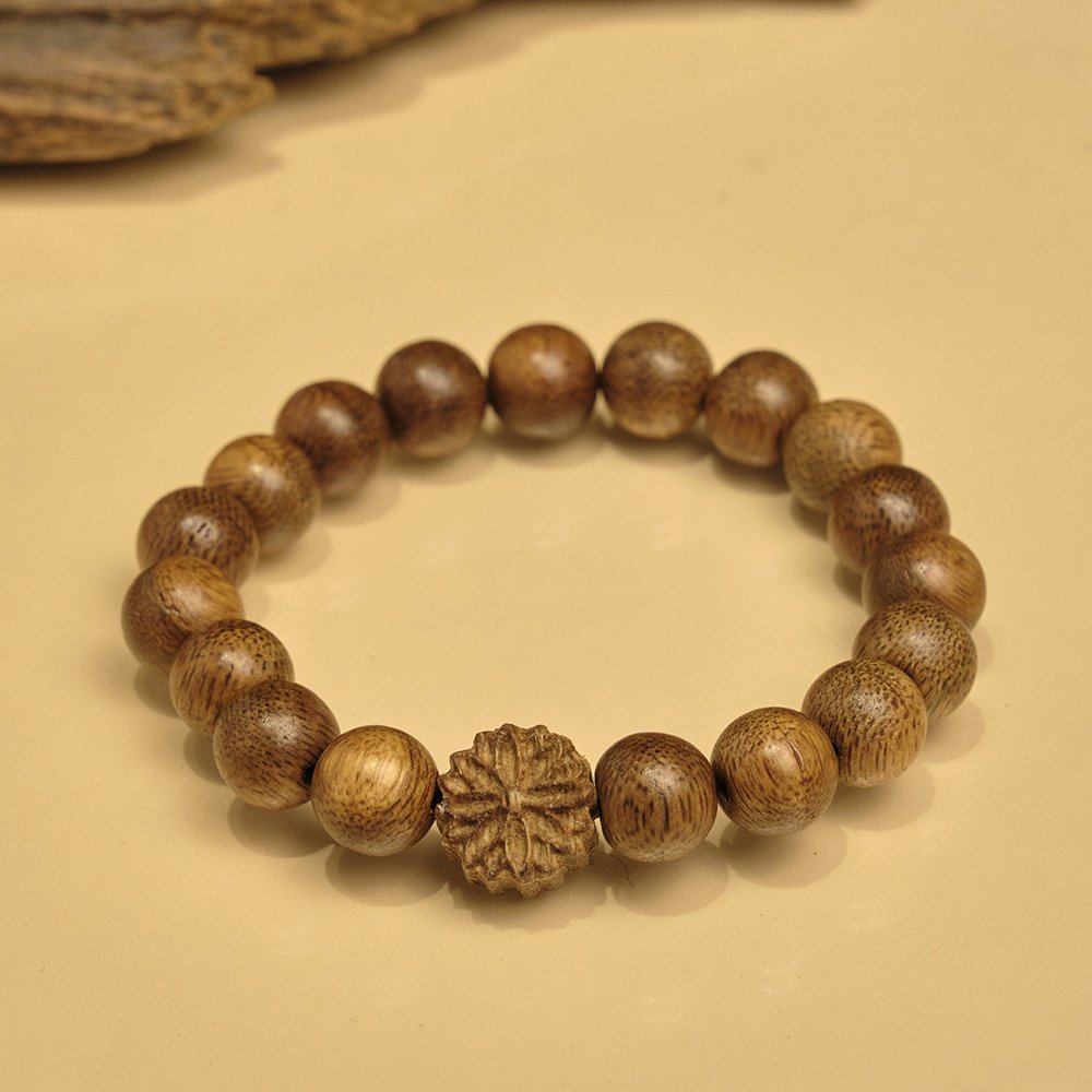 Vòng Tay Trầm Hương Liên Hoa - trầm tốc vườn 10li