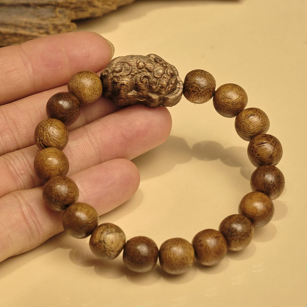 Vòng Tay Trầm Hương - Tâm Hương Linh Bảo - Trầm Tốc Vườn 10Li